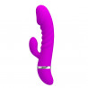 Sex wibrator ze stymulatorem łechtaczki 7tryb 18cm